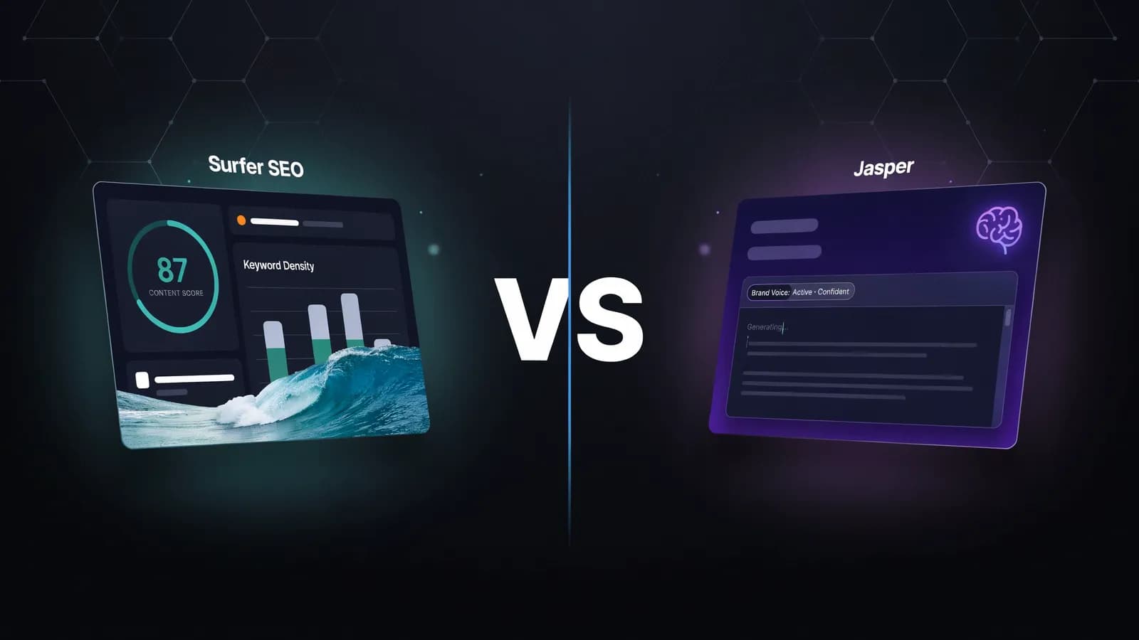 Surfer SEO vs Jasper comparison 2026